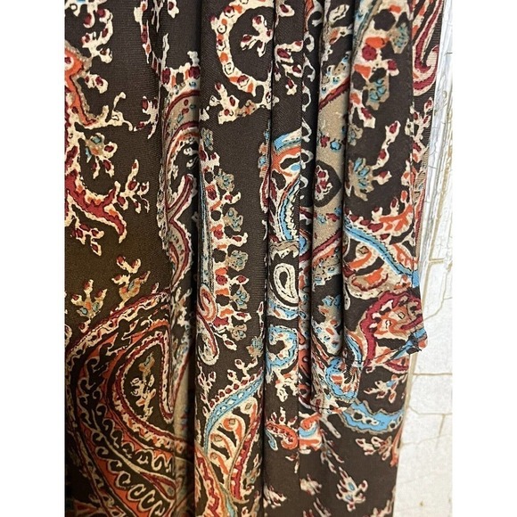 Lauren Ralph Lauren Dress Women Medium Colorful Paisley Sleeveless Stretch - Picture 4 of 8